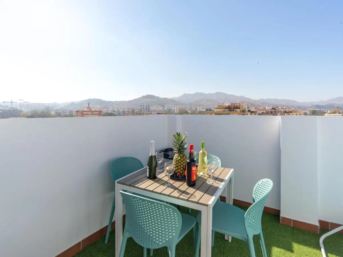 Magnifico Atico Terraza Con Vistas 2Hab Ac Apartment Malaga