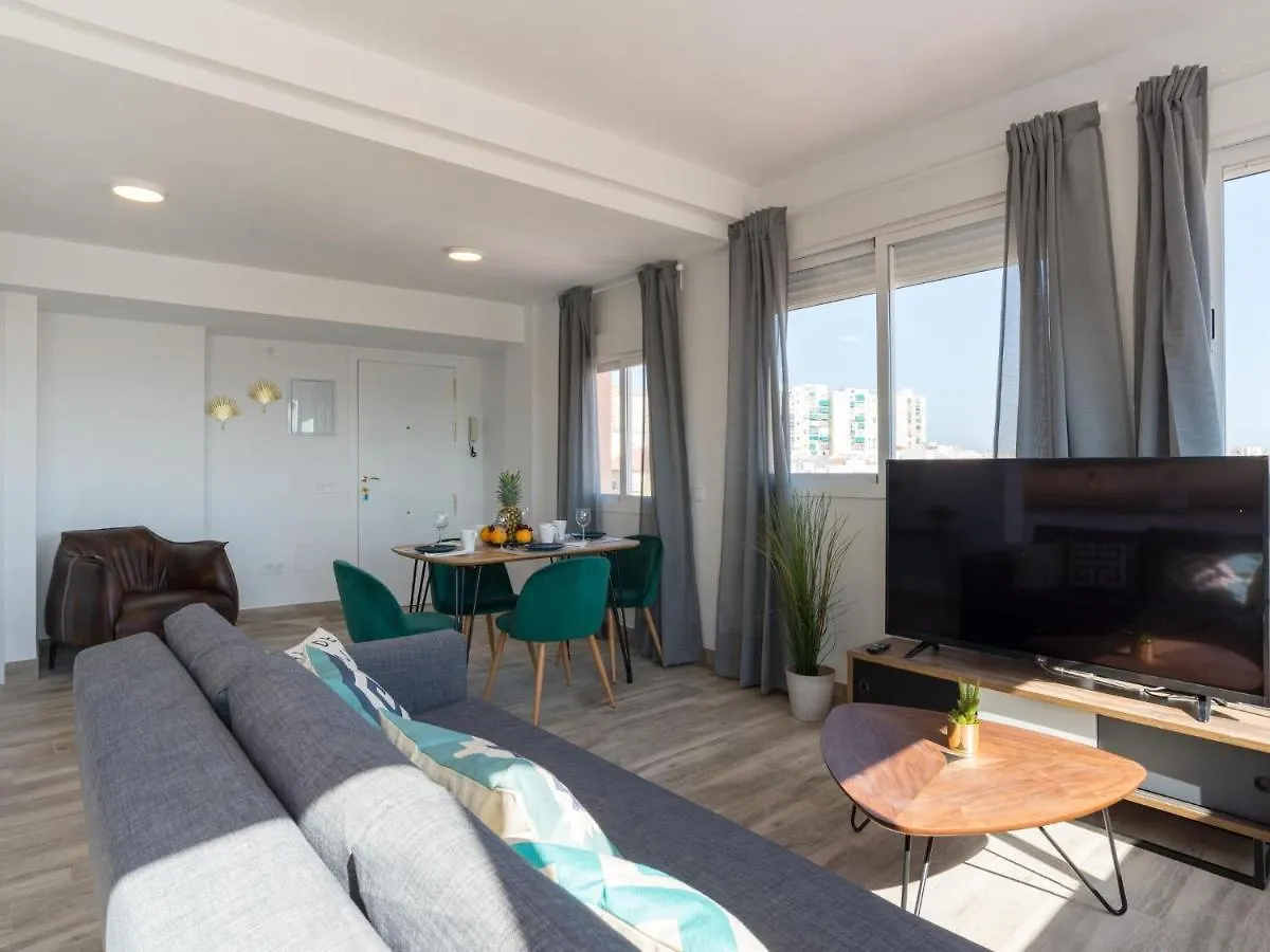 Magnifico Atico Terraza Con Vistas 2Hab Ac Apartment Malaga